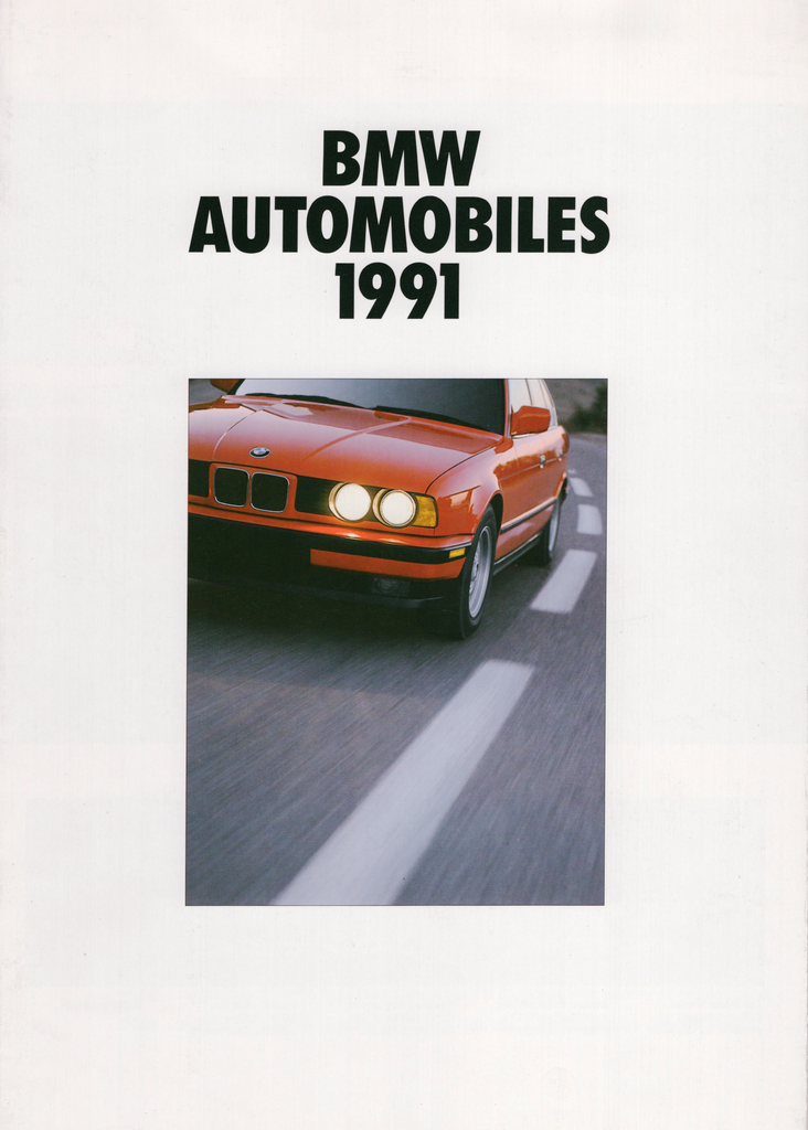 BMW-1991 Model Range-Dealership-Sales-Brochure