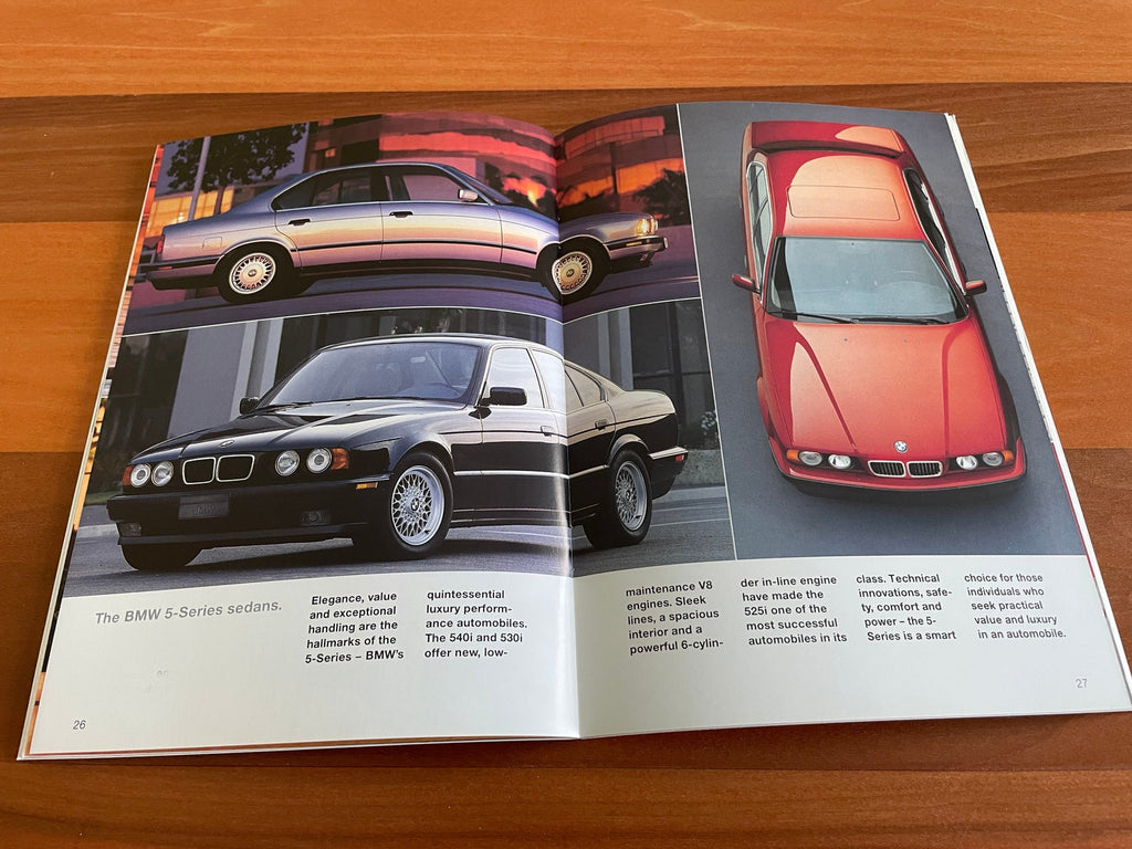 BMW-Model Range, 1994-Dealership-Sales-Brochure
