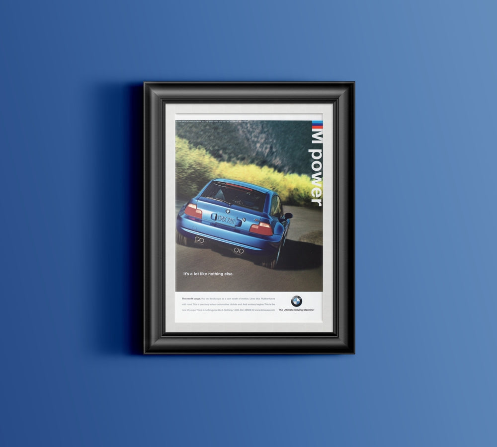 BMW-Z3 M Coupe Like Nothing Else-Magazine-Ad