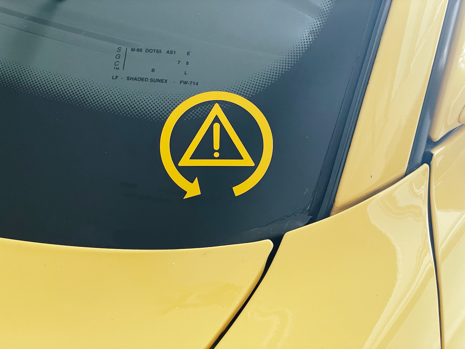 BIMMERtips DSC Off yellow vinyl decal