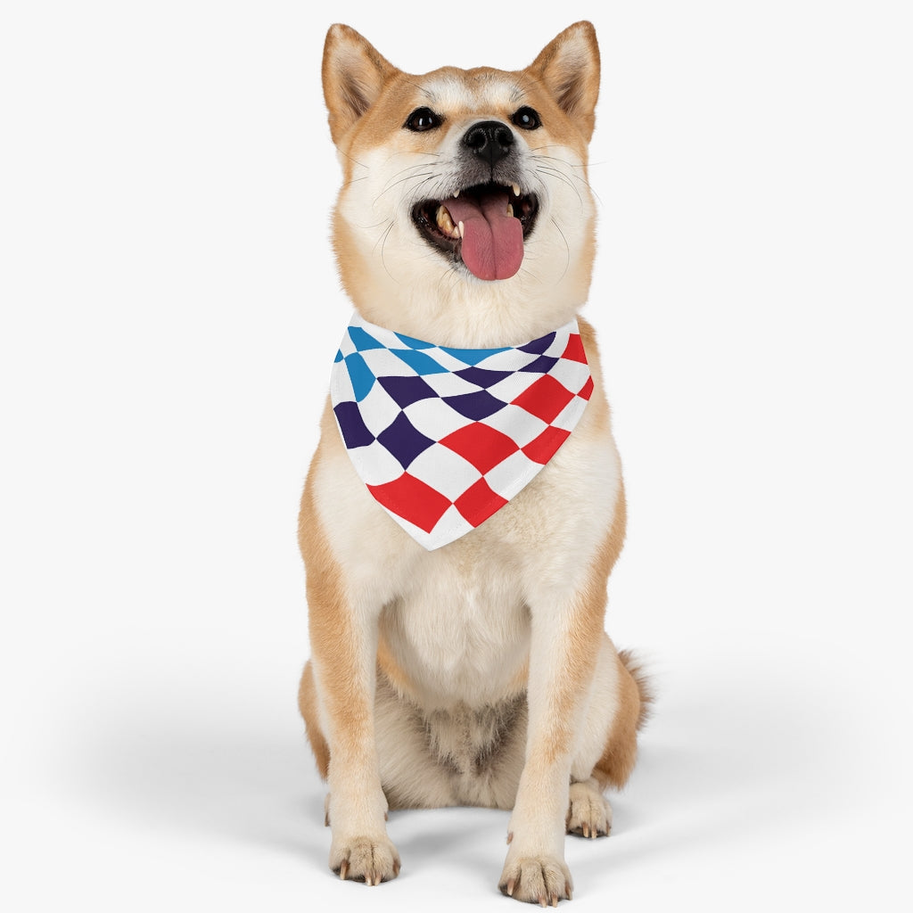 Motorsport Flag Pet Bandana Collar