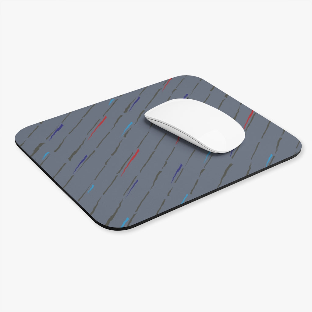 Motorsport Rain Gray Mouse Pad